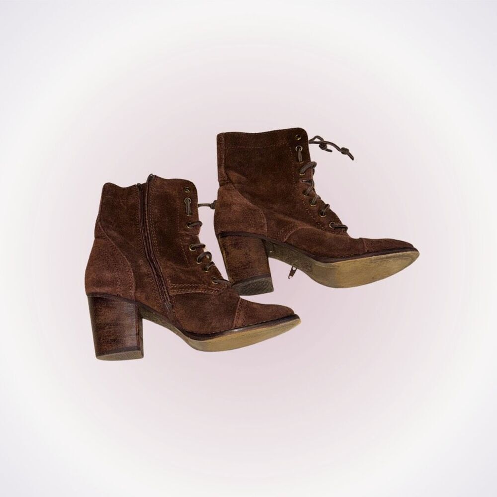 Steve Madden Gretell brown heeled boots | Sz 7.5